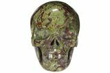 Polished Dragon's Blood Jasper Skull - South Africa #110077-2